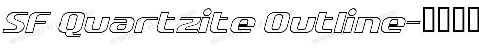 SF Quartzite Outline字体转换